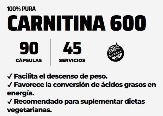 Nutremax carnitina 600 - Imagen 4