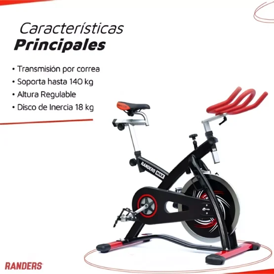Bicicleta indoor Randers max FC58H - Imagen 3